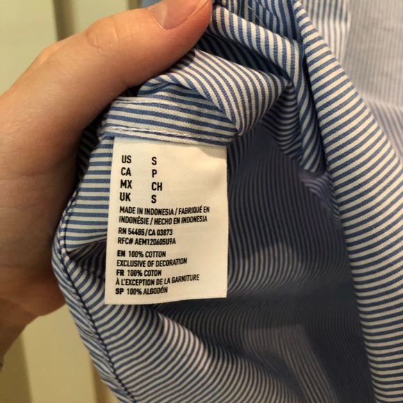American Eagle Striped Button Down - Picture 8 of 9
